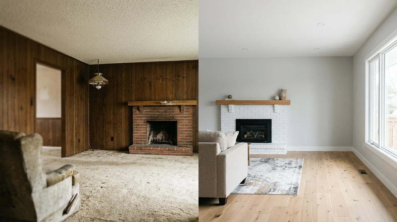 Before and After: A $40,000 Flip on a 1970s Ranch
