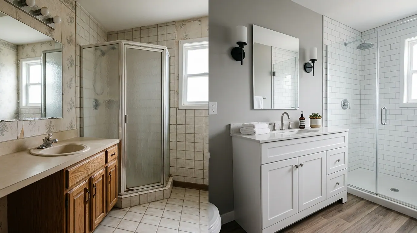 Before and After: Turning a Dated Bathroom Into a Rental-Ready Space