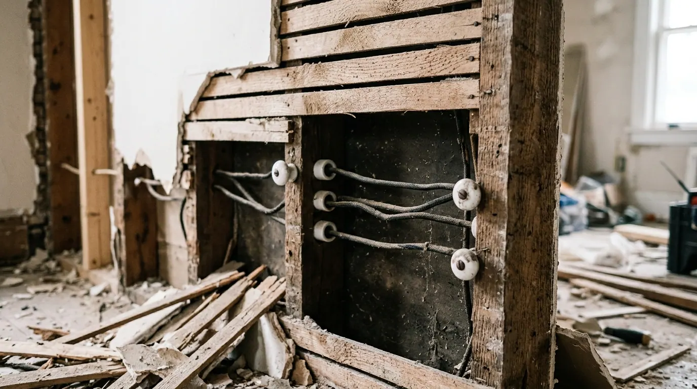 We Found Knob-and-Tube Wiring Mid-Renovation: What Happened Next
