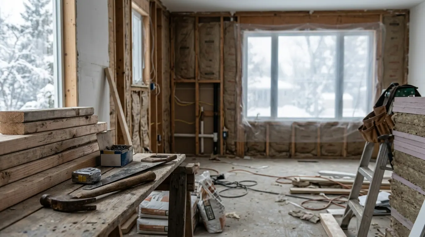 Winter Renovations: What Slows Down and What Costs More